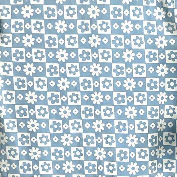 HOLLISTER California Cotton Shift Dress 70’s Retro Flower Power Print Size Small - Picture 9 of 11